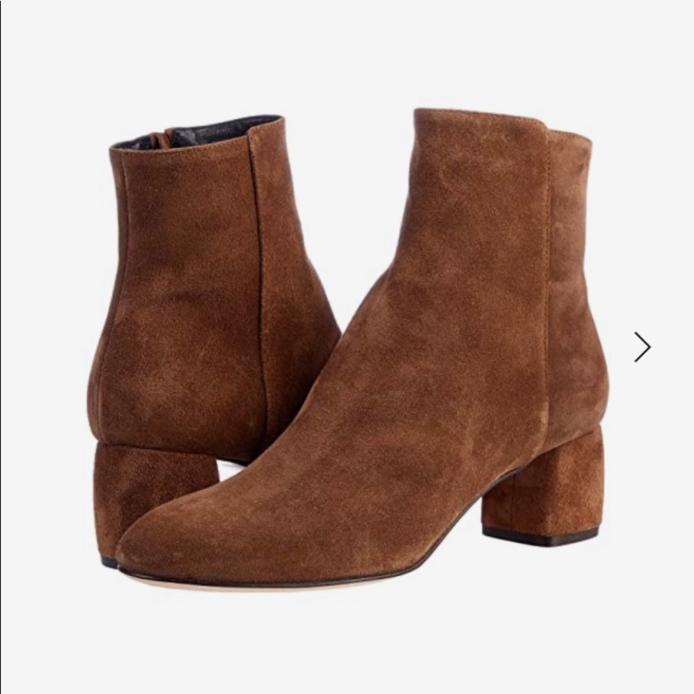 New condition AGL suede tan ankle booties